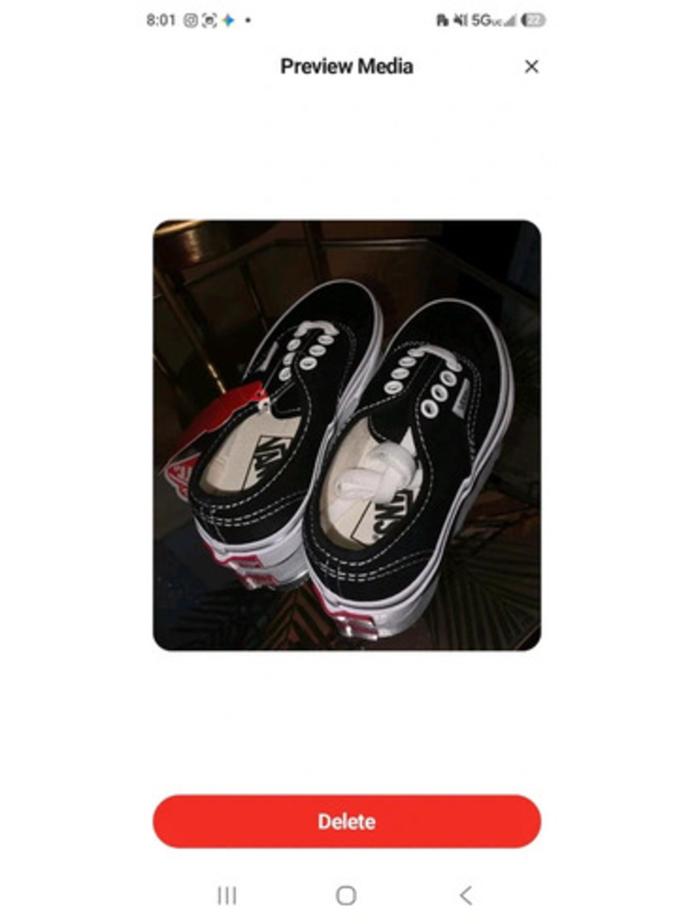 Vans kids size 11c